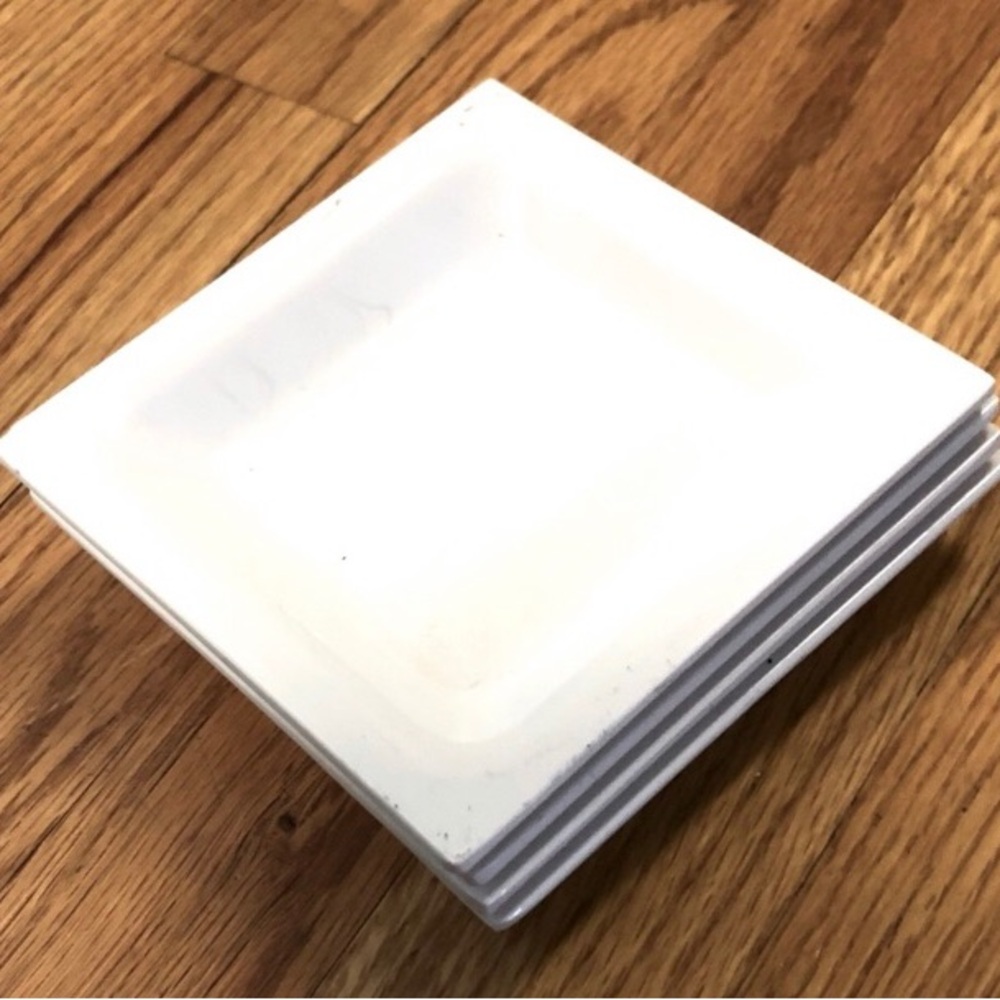 White Appetizer and Cocktail Plates for Serving